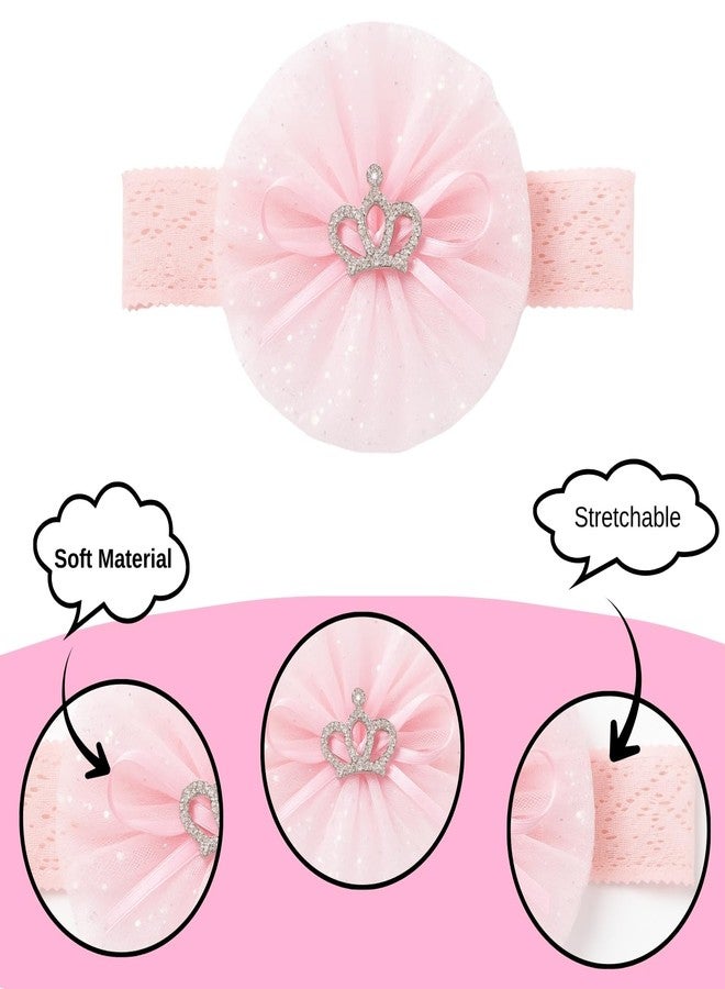 BellaStella 3 Pcs Baby Headbands Super Soft Stretchy & Multicolor Hair Bands Hair Bows Head Wrap Hair Accessories for Baby Girls Newborns Toddlers (Baby Pink) - Image 3