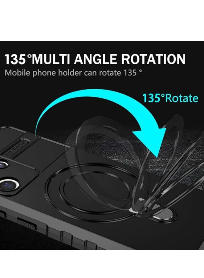 General Samsung Galaxy S23 S24 Ultra Magnetic Case MagSafe Compatible Samsung Galaxy S23 S24 Ultra Case with Ring Bracket Heavy Duty Case  - Image 3