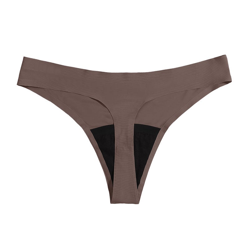 Seamless Leakproof Period Panties for Women Brown - Image 1