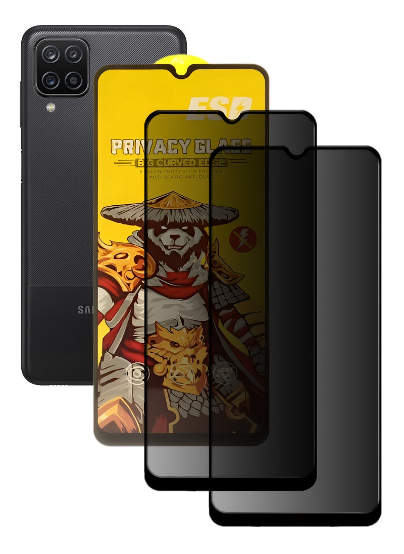 ESD 2 Pieces Tempered Dustproof Glass Screen Protector Compatible For Samsung Galaxy A12 - Image 1