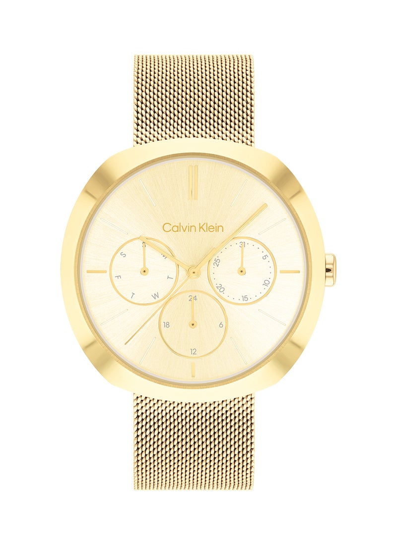 CALVIN KLEIN - Women's Analog Round Shape Stainless Steel Wrist Watch 25200339 - 38.5 Mm - Image 1