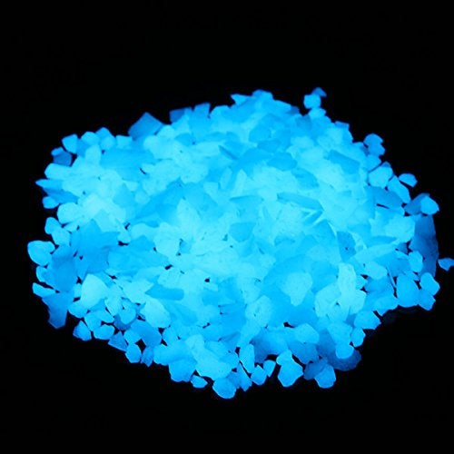 Shiny Stone Glow in The Dark Gravel Fish Tank Aquarium Gravel Sand Decorative Gravel RocksAquarium Gravel Stones for Home and Fairy Garden Decoration305g067lbs Sky Blue 58mm