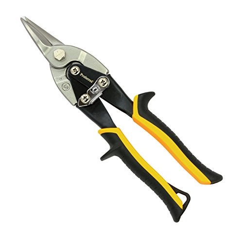Proferred T02001 Aviation Snips, TPR Grip, Straight Cut, Yellow/Black - Image 1