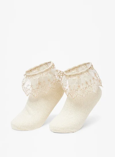 Flora Bella By Shoexpress Frill Detail Socks