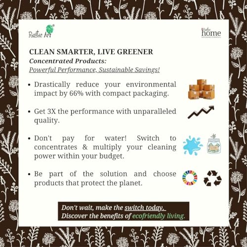 Rustic Art Rustic Home Neem Lemongrass Multipurpose Cleaner | All Purpose Cleaner Power | Hard Stain & Grease Remover | Kitchen Bathroom Floor Safe | 1100 ml - Image 5