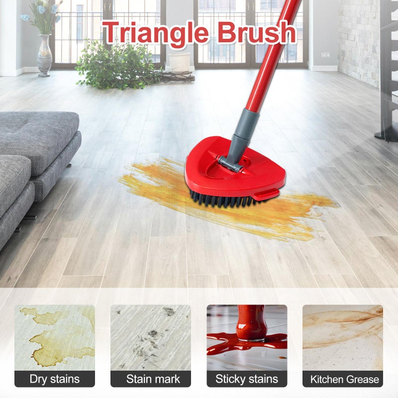 DLAIMI Mop Heads Replacement for Ocedar, Mop Replace Head for Ocedar EasyWring 1 Tank, Microfiber Spin Mop Refills, Include 3 Spin Mop Replacement Head Deep Cleaning Machine Washable with 2 Scrubber Mop Head - Image 3