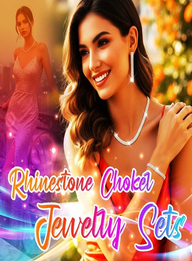 جورايس طقم مجوهرات زفاف من GORAIS، قلادة مرصعة بأحجار الراين، مجوهرات رسمية للعرائس والنساء - Image 3