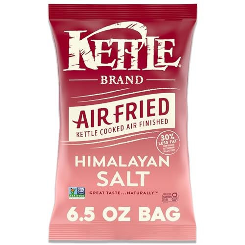 Kettle Brand Potato Chips, Air Fried Himalayan Salt Kettle Chips, 6.5 Oz Bag - Image 1