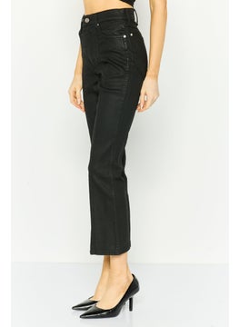 Wrangler Women Slim Fit Washed High Rise No stretchable Jeans, Black  - Image 4