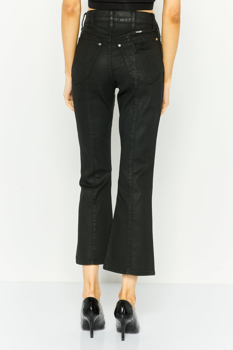 Wrangler Women Slim Fit Washed High Rise No stretchable Jeans, Black - Image 3