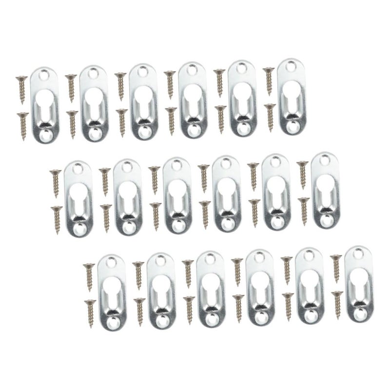 20pcs Metal Picture Frame Hanging Kit with Screws for Wall Art and Home Decor - Image 2