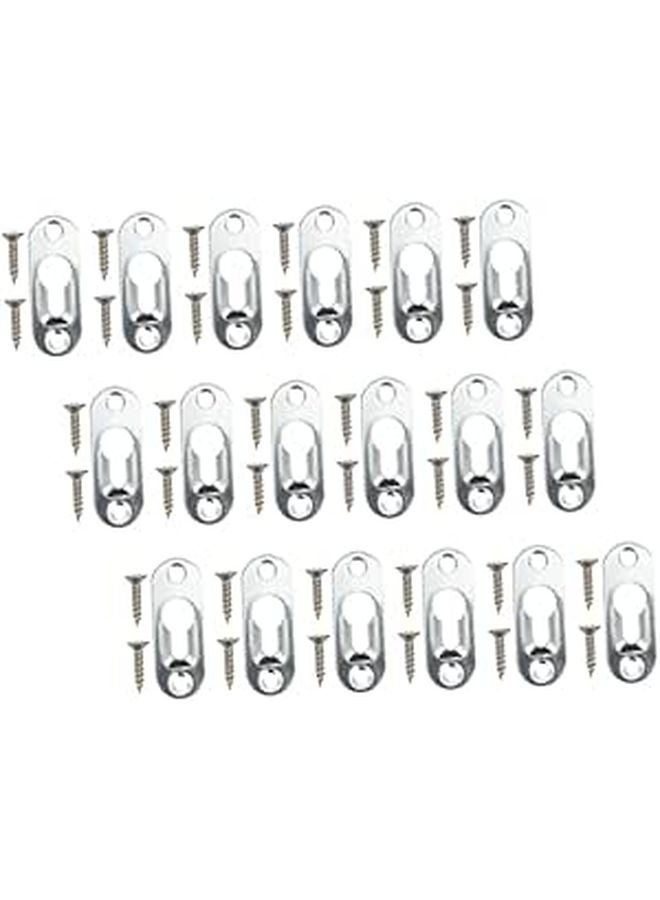20pcs Metal Picture Frame Hanging Kit with Screws for Wall Art and Home Decor - Image 1