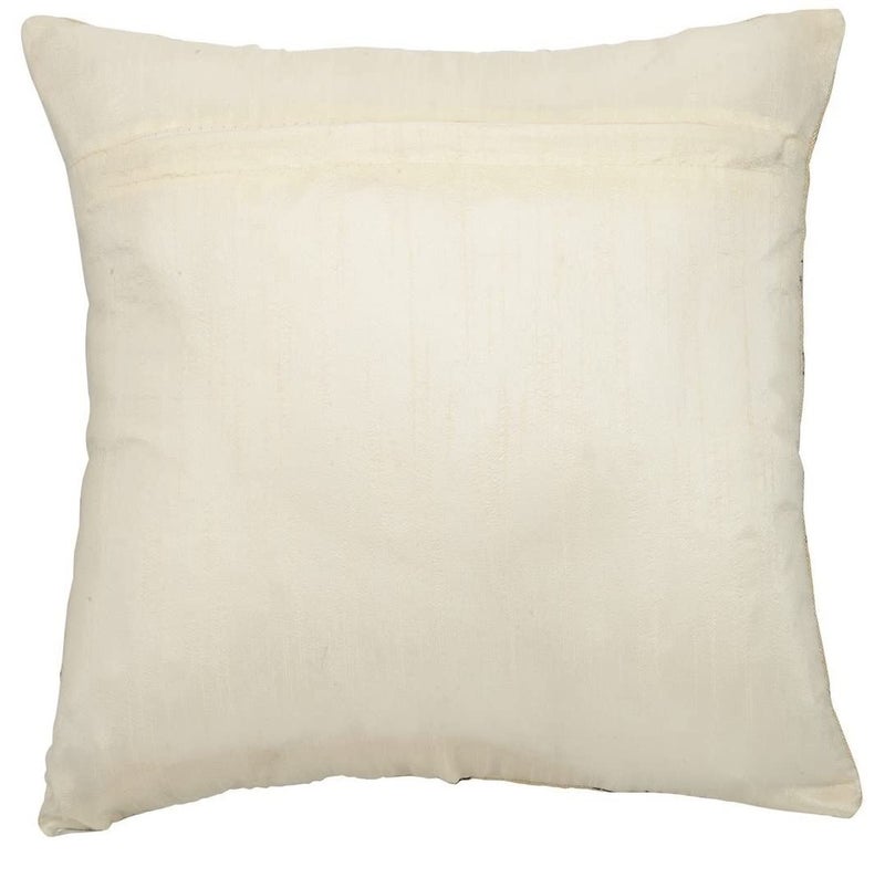 AEROHAVEN™ Set of 5 Floral Decorative Hand Made Jute Throw/Pillow Cushion Covers - CC23 - (Multicolor, 24 x 24 inch) - Image 3
