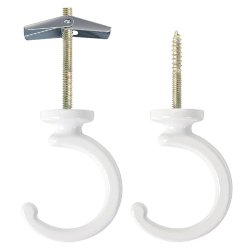 Aidoclip 2PCS Ceiling Hooks for Hanging Plants,Heavy Duty Plant Swag Hooks,Hanging Planter Wall Hook, Indoor and Outdoor Plant Hangers - Image 1