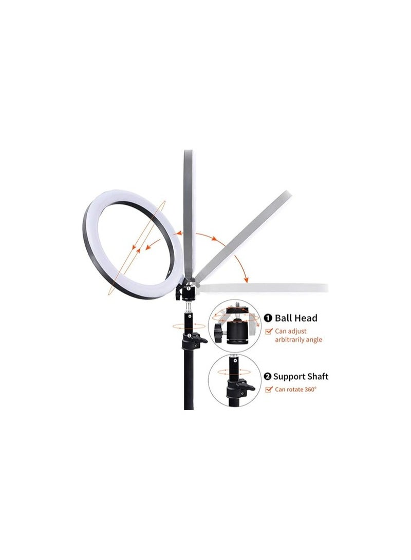 RGB LED Ring Light with Phone Clip – USB Powered – For Photography, Video, and Makeup - Image 2