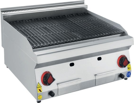 CSA Inox Karacasan Industrial 700 Series Counter Top LPG Cylinder Lava Stone Casting Grill