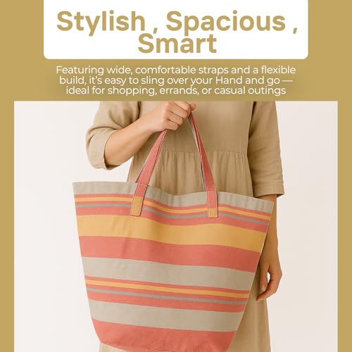 Värde Laundry Bag with Handle Pack of 1 | Foldable Clothes Laundry Bag | Also Works as Carry Bag | Lightweight & Durable | Perfect for College, Travel, and Daily Use | Kerala Sea Pink - Image 4