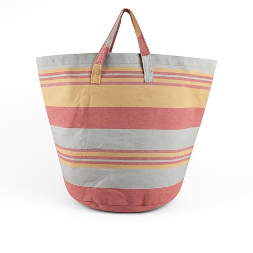 Värde Laundry Bag with Handle Pack of 1 | Foldable Clothes Laundry Bag | Also Works as Carry Bag | Lightweight & Durable | Perfect for College, Travel, and Daily Use | Kerala Sea Pink - Image 1