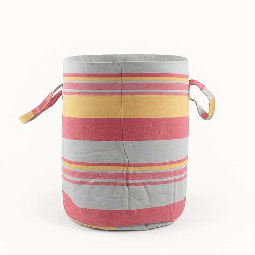 Värde Laundry Bag with Handle Pack of 1 | Foldable Clothes Laundry Bag | Also Works as Carry Bag | Lightweight & Durable | Perfect for College, Travel, and Daily Use | Kerala Sea Pink - Image 2
