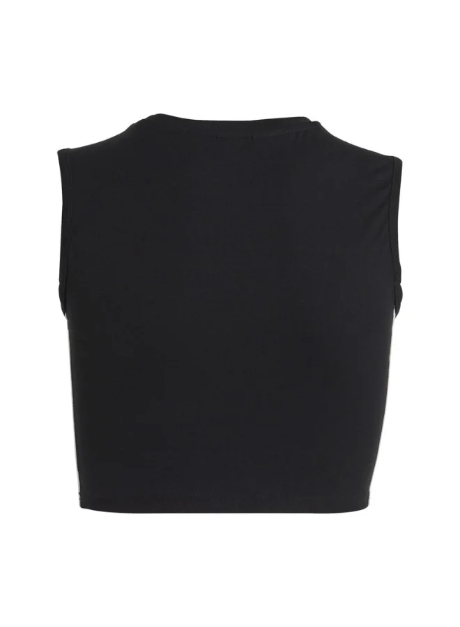اديداس اوريجينالز adidas CROP TANK TOP Black Originals Kids TOPS