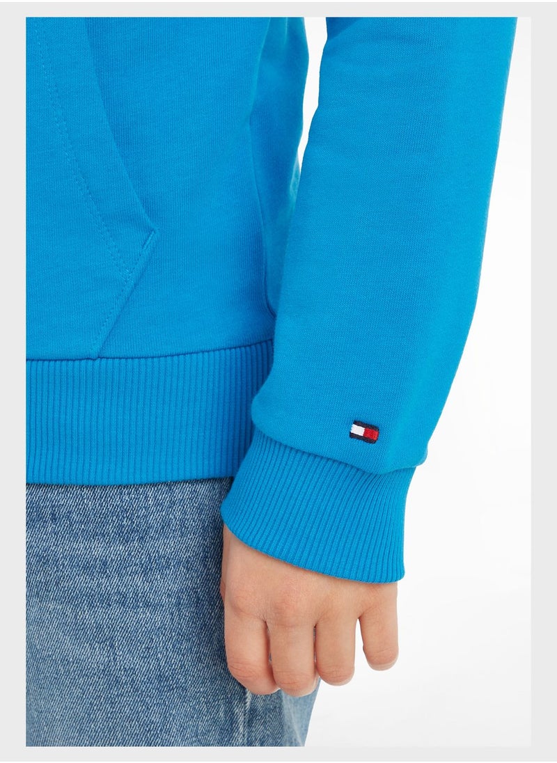 TOMMY HILFIGER - Kids Essential Colorblock Hoodie - Image 1
