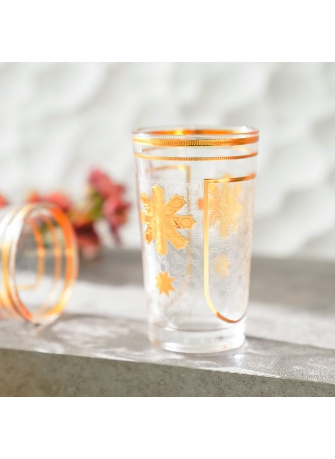 DANUBE HOME Danube Home Jannat 6-Piece Tumbler Set 140Ml Elegant And Durable Glass Tumblers Perfect For Serving Beverages Ideal For Parties Gatherings And Everyday Use Serve 6 People  - Image 2