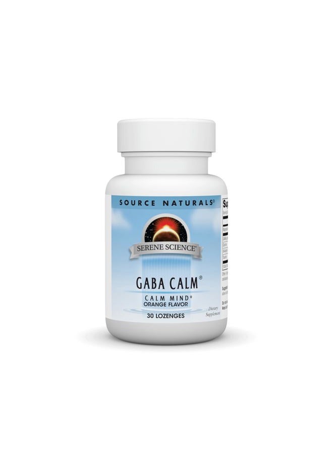 Source Naturals Serene Science GABA, 125 mg, Orange Flavored* - 30 Tablets - Image 1