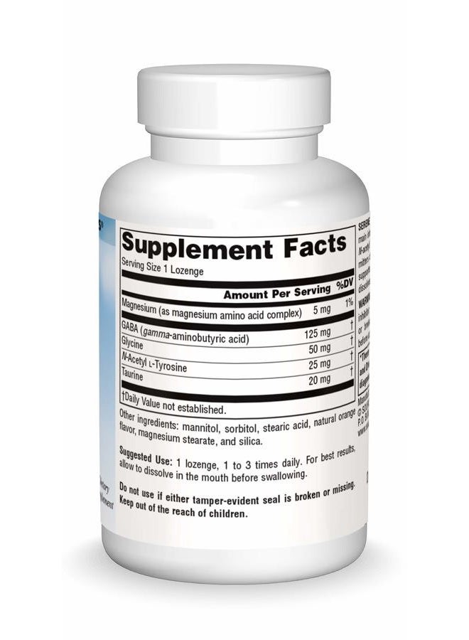 Source Naturals Serene Science GABA, 125 mg, Orange Flavored* - 30 Tablets - Image 3