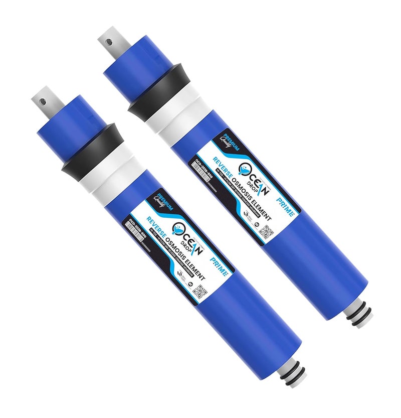 Ocean Drop 80 GPD RO Membrane Reverse Osmosis Membrane with 10001500 TDS Work Replacement for Under Sink Home Drinking RO Water Filter System Pack of 2 Pcs - Image 1