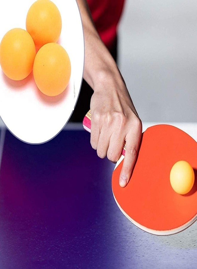 TS Playy طقم تنس طاولة خشبي من TS Playy® مع مضربين و3 كرات بينج بونج وحافظة (متعدد الألوان) - Image 4