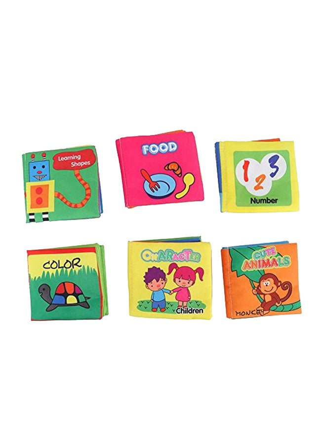 Looching 6-Piece Soft Cloth Non Toxic Fabric Book Set - Image 1