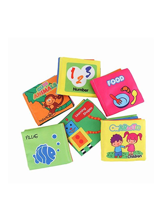 Looching 6-Piece Soft Cloth Non Toxic Fabric Book Set - Image 2