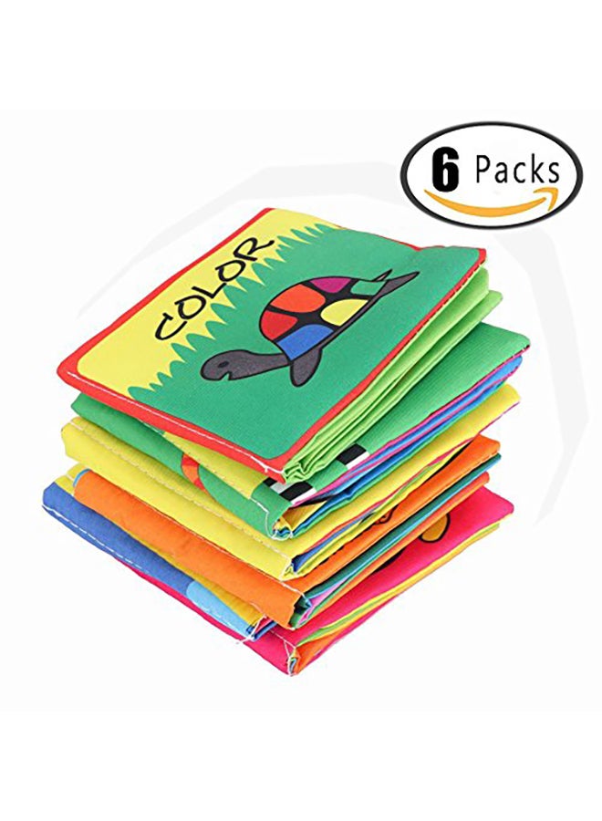 Looching 6-Piece Soft Cloth Non Toxic Fabric Book Set - Image 5