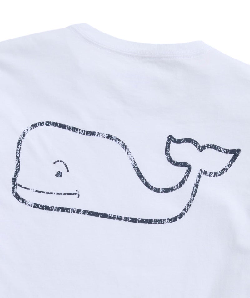 vineyard vines Men's Short Sleeve Vintage Whale Pocket T-Shirt, White Cap, X-Small - Image 5