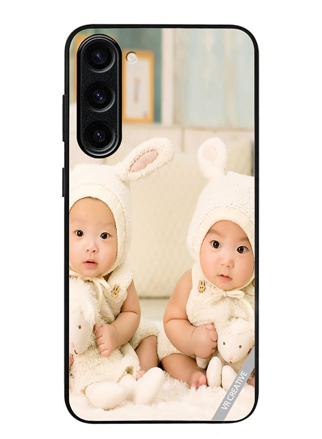 VR CREATIVE Protective Case Cover For Samsung Galaxy S24 Twin Babies Design Multicolour - Image 1