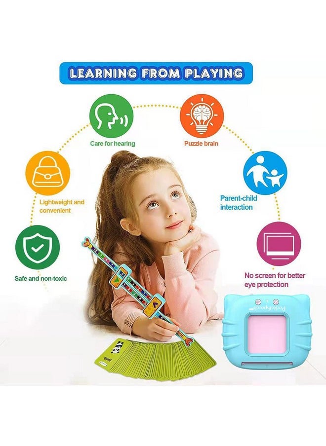 Generic - Pocket Speech™ For Toddlers 224 Sight Word Talking Flash Cards See And Say Speed Up Your Child Learns To Speakspeech Therapy Toys For Age Over 3 (Blue) - Image 1