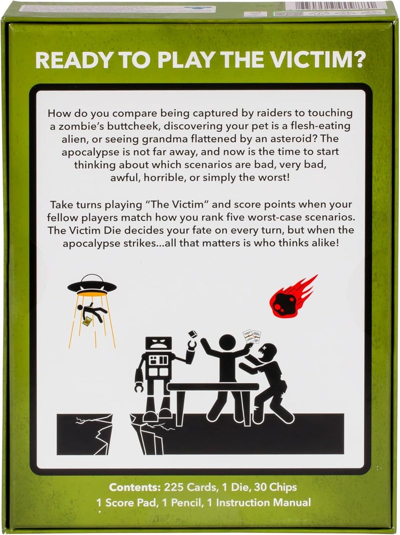 MOOSE GAMES The Worst-Case Scenario Card Game Apocalypse | Match How Players Rank Five Apocalyptic Scenarios from Bad to Worst | Score Points and Win! for Ages 14 to Adult for 3 to 6 Players - Image 5