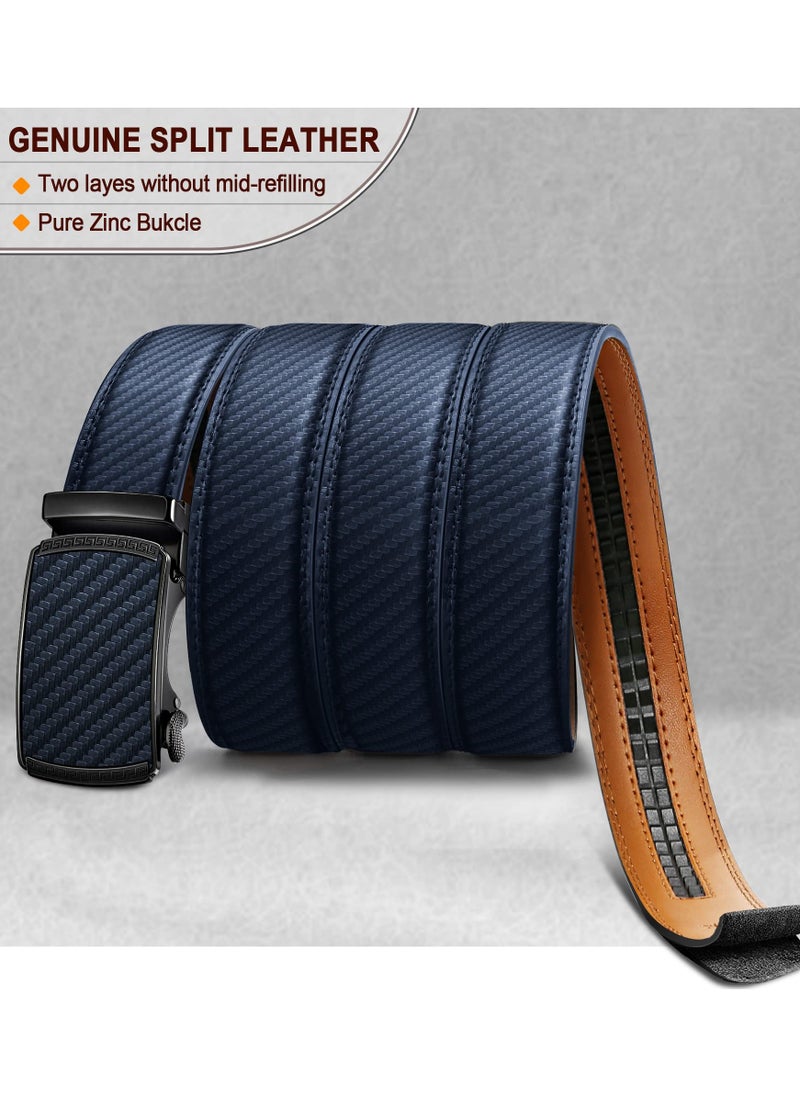 Excefore - Men Belts, Ratchet Sliding Belt Adjustable For Mens Dress Casual Pant Oxfords, Cut for Fit(Set of 2,length:50 in) - Image 1