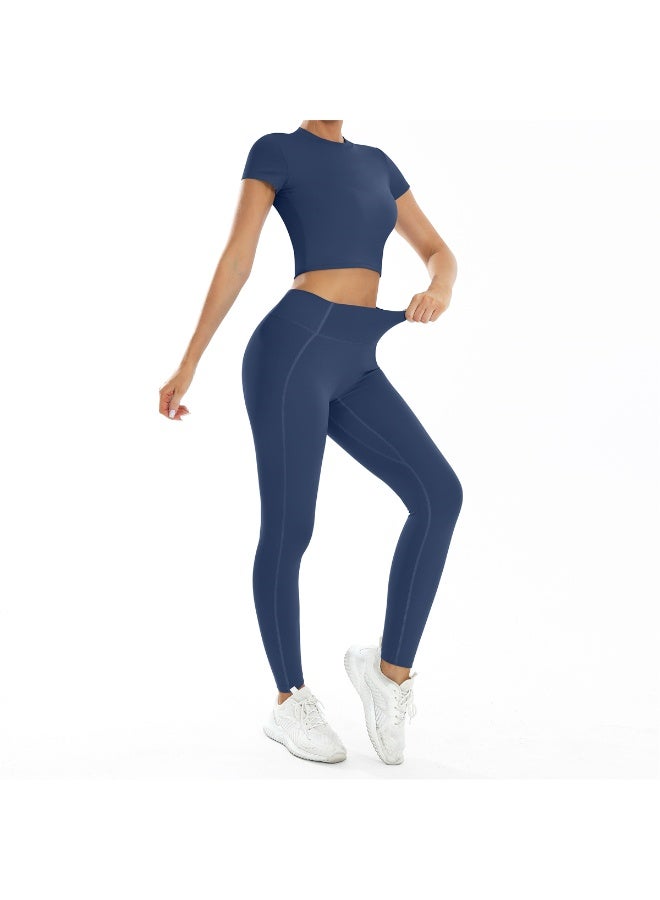 عام 2 قطعة اليوغا مجموعة الصالة الرياضية الملابس الرياضية اليوغا الدعاوى للنساء - Image 2