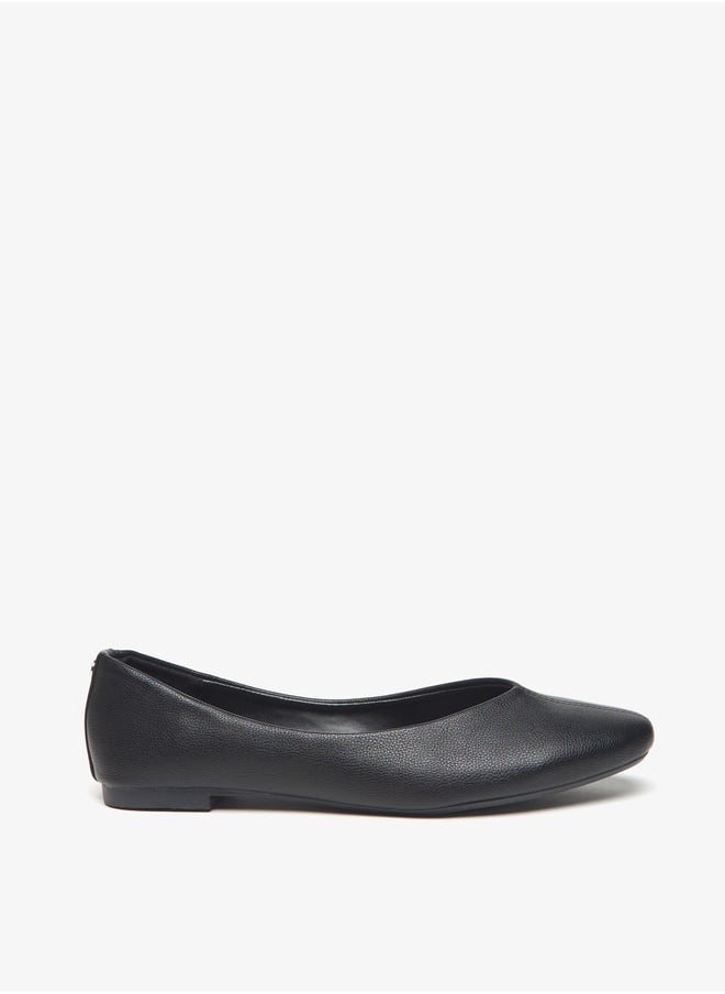 Flora Bella Women's Solid Slip-On Round Toe Ballerina Shoes  - Image 1
