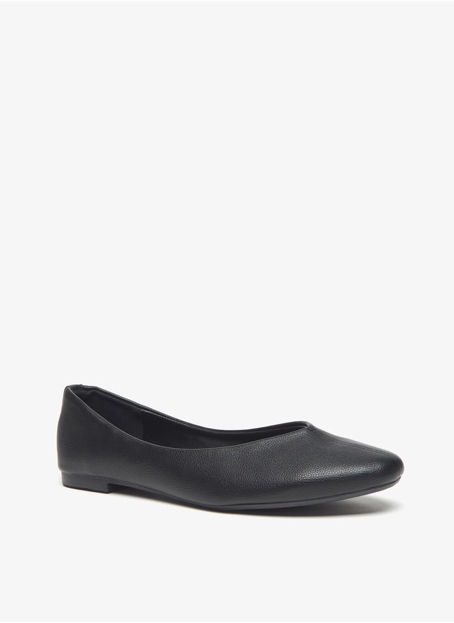 Flora Bella Women's Solid Slip-On Round Toe Ballerina Shoes  - Image 2