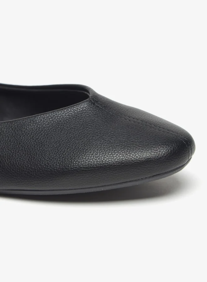 Flora Bella Women's Solid Slip-On Round Toe Ballerina Shoes