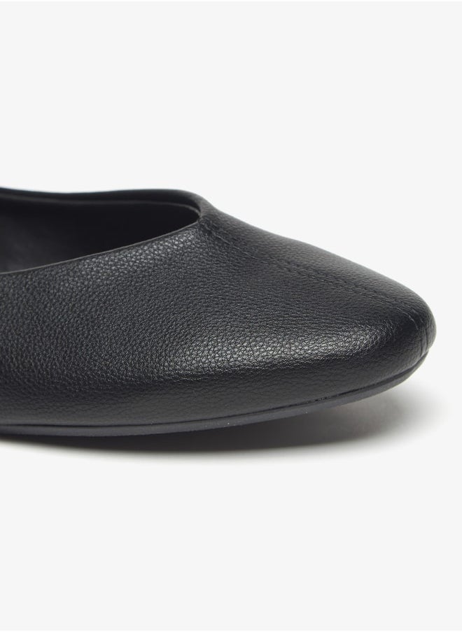 Flora Bella Women's Solid Slip-On Round Toe Ballerina Shoes  - Image 4