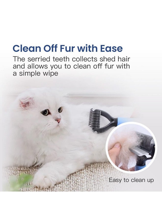 Potaroma Versatile Pet Grooming Brush, Double Sided Shedding and Dematting Undercoat Rake, Reduces Shedding by up to 95% Professional Deshedding Comb Tool for Dogs and Cats (Medium) - Image 4