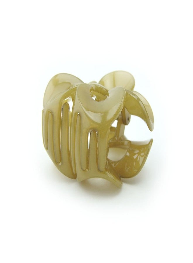 Meilliwish Flower Beautiful Hair Claw Clip for Women 1 PCS(D68)(Yellow) - Image 3