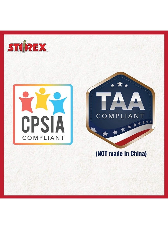 Storex Small Cubby Bins Plastic Storage Containers For Classroom With Nonsnap Lid 12.2 X 7.8 X 5.1 Inches Tint Orange 5Pack (62485U05C) - Image 3