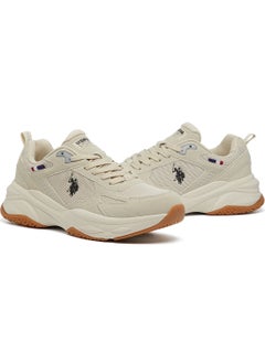 U.S. Polo Assn. Men's Beige Low-Top Sneakers - Lightweight Lace-Up Design, Comfortable for Everyday Outfits  - Image 3