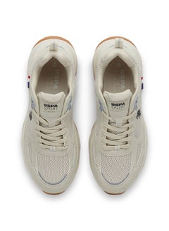 U.S. Polo Assn. Men's Beige Low-Top Sneakers - Lightweight Lace-Up Design, Comfortable for Everyday Outfits  - Image 4