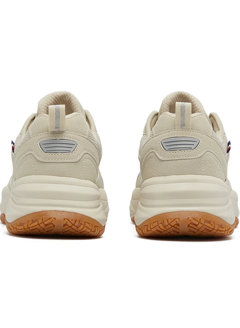U.S. Polo Assn. Men's Beige Low-Top Sneakers - Lightweight Lace-Up Design, Comfortable for Everyday Outfits