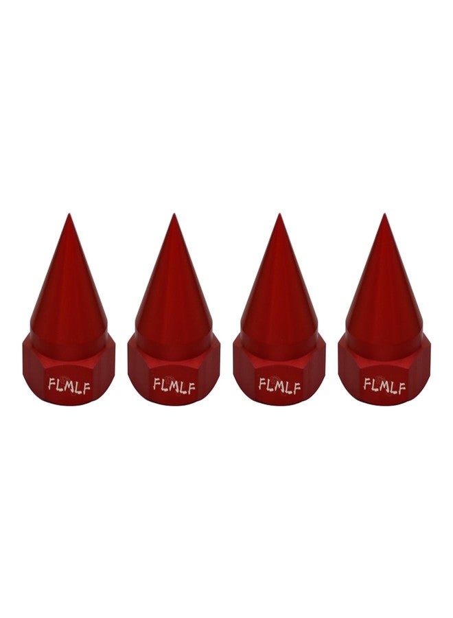 FLMLF CNC Metal Cone Fixed Screw Nut (4pcs/Set) for 1/5 HPI Rovan Baja 5B SS 5T 5SC Parts (Red) - Image 1
